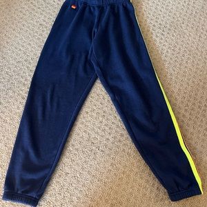 XS Navy blue aviator nation sweatpants. never worn!
